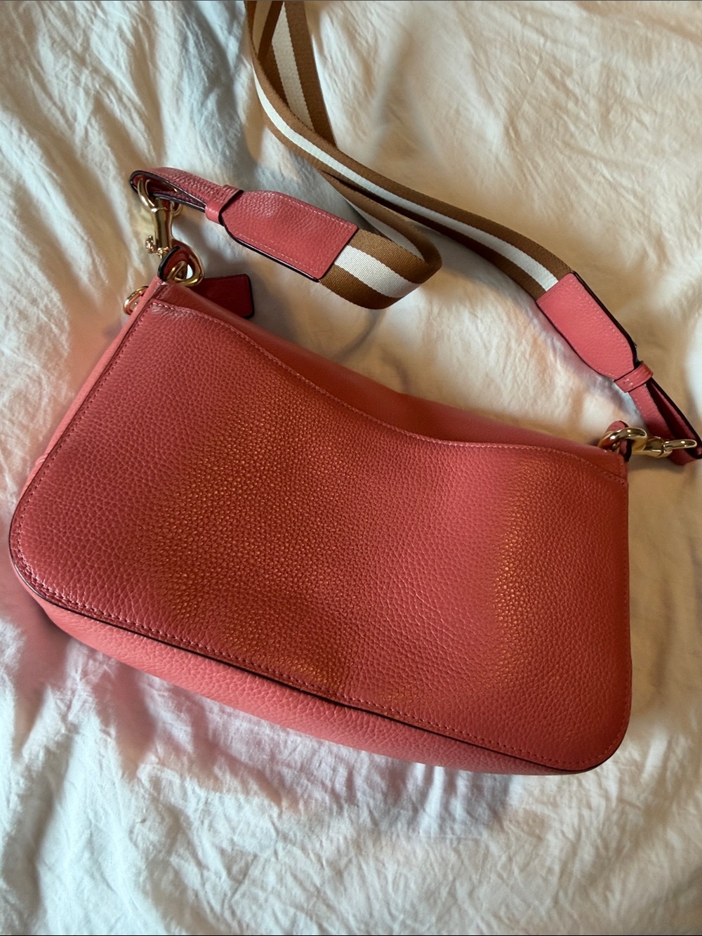 Coach Jes Messenger Pebble Leather Crossbody Messenger Bag - Picture 3 of 5
